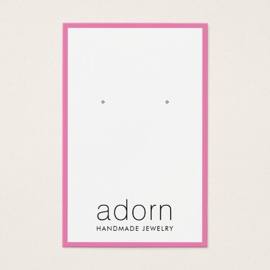 Moderne Hot-Roze rand die Kaart verdient (Voorkant)