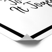 Moderne, hou het gewoon bij elkaar in de zwarte Pa Poster (Hoek)