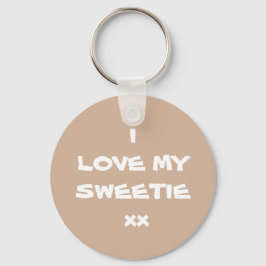 Moderne hou ik van mijn SWEETIE xx Cool Cute Sleutelhanger