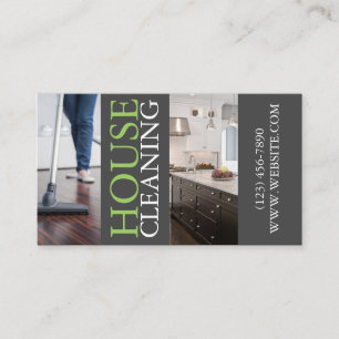 Moderne House Cleaning Housekeeper Maid Business C Visitekaartje