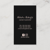 Moderne House Cleaning Logo Gold Typografie Visitekaartje (Achterkant)