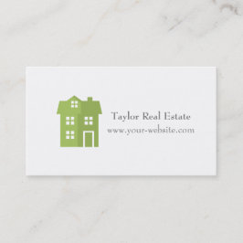 Moderne House Icon Real Estate Visitekaartjes