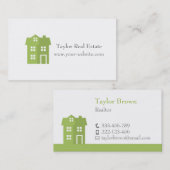 Moderne House Icon Real Estate Visitekaartjes (Voorkant / Achterkant)