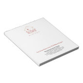 Moderne House Key Line Art | Makelaar gepersonalis Notitieblok (Schuin)