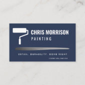 Moderne House Painting Service Marine Blauw Visitekaartje (Voorkant)