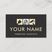 Moderne House Painting Services Brush Roller Ladde Visitekaartje (Voorkant)