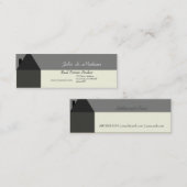 Moderne House Real Estate Agent House Services Pro Mini Visitekaartje (Voorkant / Achterkant)