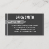 Moderne Housekeeping Cleaner Maid Service Logo Visitekaartje (Achterkant)