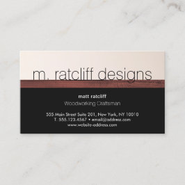 Moderne houtbewerker Houttimmerwerk Visitekaartje