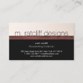 Moderne houtbewerker Houttimmerwerk Visitekaartje (Voorkant)