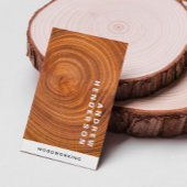 Moderne houtbewerker timmerbouw visitekaartje