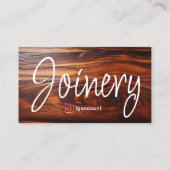 Moderne houtbewerking Cocobolo Wood Sjablonen Visitekaartje (Achterkant)