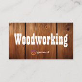 Moderne houtbewerkingsprofessional visitekaartje (Achterkant)