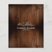 Moderne houten constructie Handyman timmerwerktuig Flyer (Achterkant)