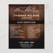 Moderne houten constructie Handyman timmerwerktuig Flyer (Voorkant)