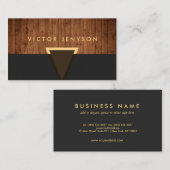 Moderne  houten plaat Generisch Visitekaartje (Voorkant / Achterkant)