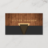 Moderne  houten plaat Generisch Visitekaartje (Voorkant)