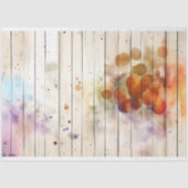 Moderne Houten Planken + Waterverf H8 Decoupage Tissuepapier (Voorkant)