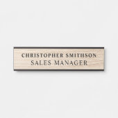 Moderne houten professionele plaat verwisselbaar k deurbordje (Voorkant)