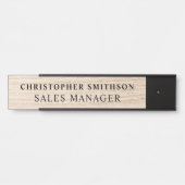 Moderne houten professionele plaat verwisselbaar k deurbordje (Voorkant)