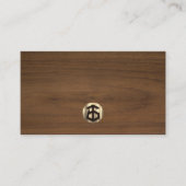 Moderne houten timmermansbouw visitekaartje (Voorkant)