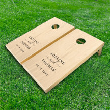 Moderne Houten Trouw Monogram Aangepast