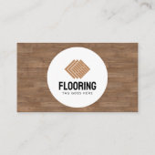 Moderne houten vloeren Tegel service Home Improvem Visitekaartje (Achterkant)