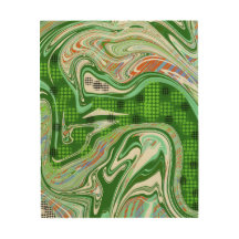 Moderne houten wandkunst