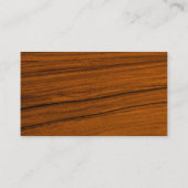 Moderne houtkorrel en Antiek dealer Visitekaartje (Achterkant)