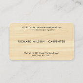 Moderne houtkorrel ziet er professioneel uit als t visitekaartje (Achterkant)