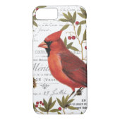 Moderne  houtlandkardinaal Case-Mate iPhone case (Achterkant)