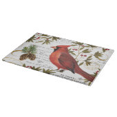 Moderne  houtlandkardinaal snijplank (Hoek)