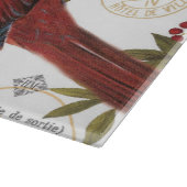 Moderne  houtlandkardinaal snijplank (Hoek)