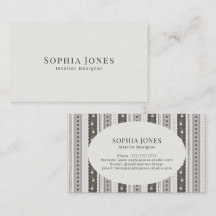 Moderne Houtskool & Crème Schelp Streep
