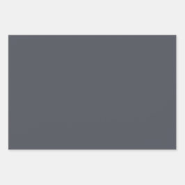 Moderne Houtskool Grijs Plain Solid Kleur Inpakpapier Vel