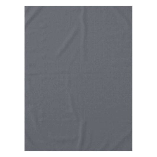 Moderne Houtskool Grijs Plain Solid Kleur Tafelkleed (Voorkant)