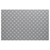 Moderne Houtskool Grijs Witte Cirkel Diamant Patro Stof (Fat Quarter)