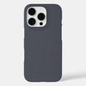 Moderne houtskoolgrijze effen kleur Case-Mate iPhone case (Achterkant)