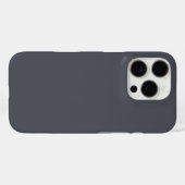 Moderne houtskoolgrijze effen kleur Case-Mate iPhone case (Achterkant (horizontaal))