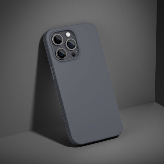 Moderne houtskoolgrijze effen kleur Case-Mate iPhone case