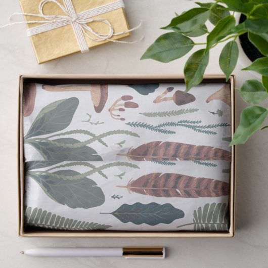 Moderne houtsnijpatroon tissuepapier (Geschenk)