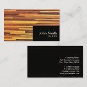 Moderne houtstrepes Visitekaartje (Voorkant / Achterkant)