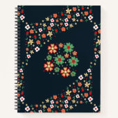 Moderne Huidige Bloem Notitieboek (Voorkant)