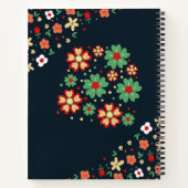 Moderne Huidige Bloem Notitieboek (Achterkant)