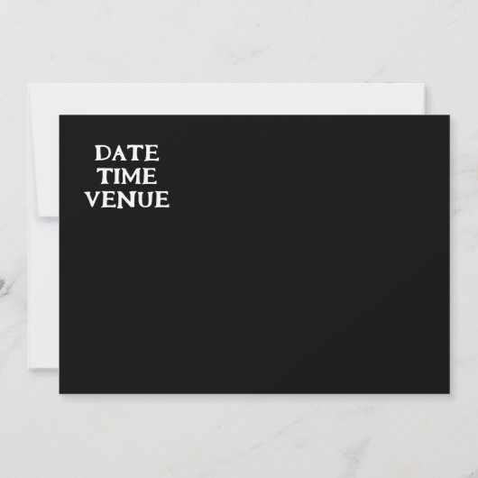 Moderne Huidige Huisfeest Kaart (Achterkant)