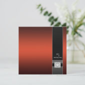 Moderne Huidige Rode Feest Template Kaart (Staand voorkant)