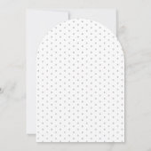 Moderne Huidige Zwarte Witte Babyborrel Kaart (Achterkant)