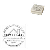 Moderne Huis Dak Architect Onroerend Goed Rubberstempel (Gestempeld)