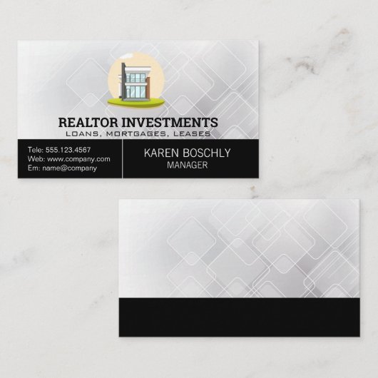 Moderne Huis | Hypotheekbezit Visitekaartje (Voorkant / Achterkant)