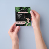Moderne Huis Schoonmaak Dienst Botanisch  Flyer (Hand)